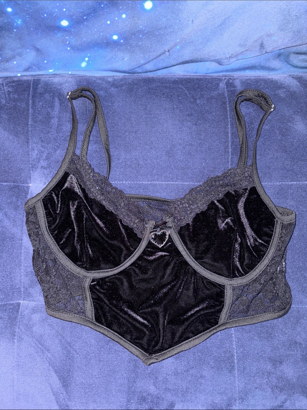 Black Velvet Lace top
